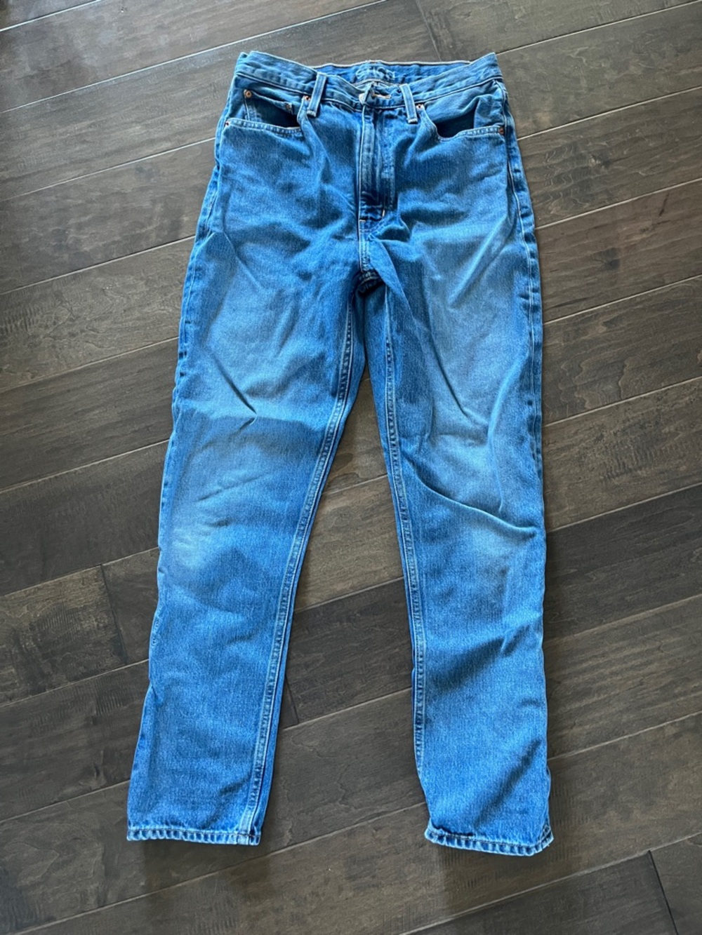 Etica Finn Women's Straight Leg Jeans in Blue Wash